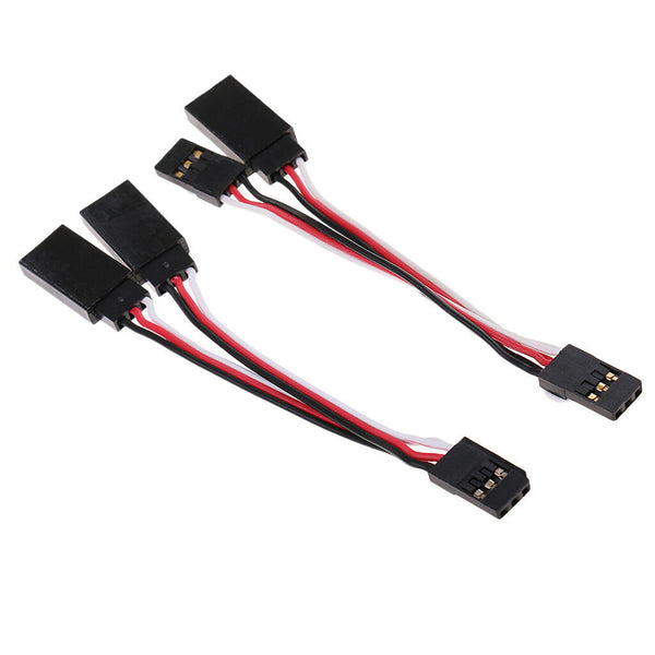 Y-Harness Male Female Plug 2 in 1 Convert Cable for Futaba JR Servo Accs