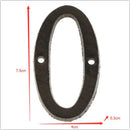 0 &6 Heavy Duty Wrought Iron House Address Number Digits for Door Sign