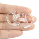 2 Pair of Small Silicone Soft Ear Bud for Covert Acoustic Tube Earpiece for C3W4