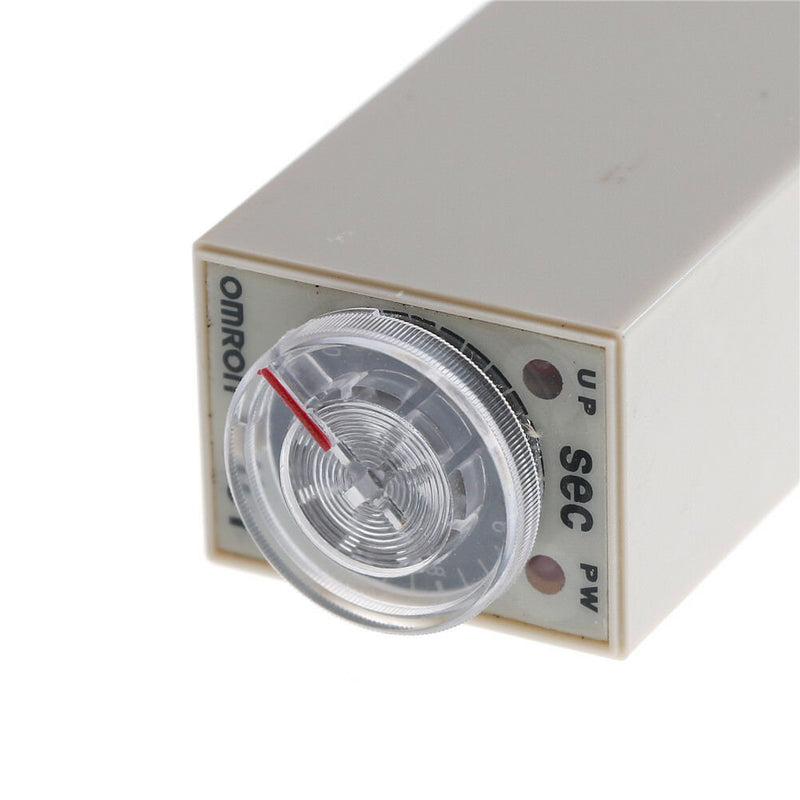 H3Y-2 AC220V Delay Timer Time Relay 0 -10 Seconds with Base  Nw