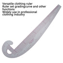 Plastic Curve Metric Sewing Ruler 360 Degree Bend Set Grading Ccurve Rul^i