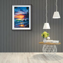 5D DIY Diamond Painting Rolling Waves Full Drill Embroidery Picture Decor