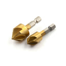 3Pcs 12mm-19mm metal countersink drills tool for hex shank chamfer cutter too lj