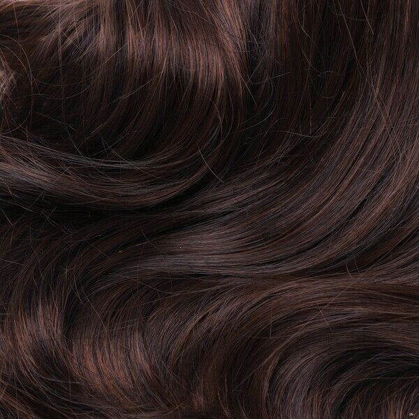 Womens Girls Fashion Wavy Curly Long Hair Human Full Wigs Light Brown R8N5