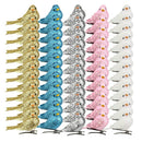 Pack of 60 Artificial Birds on Clips Feathered Foam Birds for DIY Crafts Outdoor