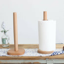 Kitchen Wooden Roll Paper Towel Holder Bathroom Tissue Toilet Paper Stand N