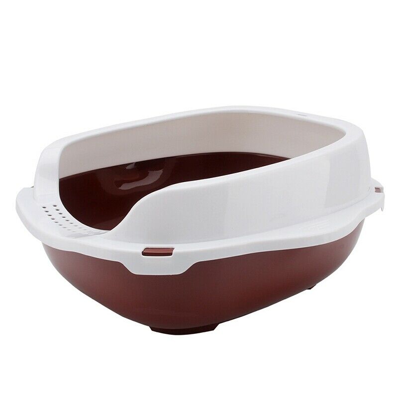 Large Size Cat Litter Box Semi-Closed Cat Sandbox Toilet for Pet Cat Traini