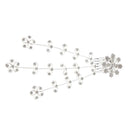 Chic Bridal Hair Combs Flower Long Hair Vine Wedding Party Prom Fancy Dress
