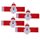 4pcs Christmas Santa Claus Napkin Rings Serviette Holder Xmas Decoration