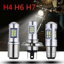 H4 Motorcycle 3030 21SMD Led Headlight Head Light Lamp Bulb 1200LM White 21 X5I9
