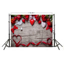 Rose Love Heart Photography Background Wedding Backdrop for Valentines Day A