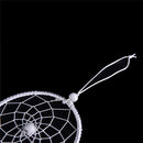 White Dream Catcher Circular With Feathers Wall Hanging Decoration Decor CraftLJ
