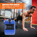 Digital Hand Press Clicker Portable Manual Tally with LED Backlight (Blue)