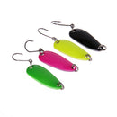 4pcs Metal Spoon Fishing Lure Hard Bait Fishing Tackle 2.5g with 4 Colors