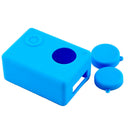 Soft Silicone Gel Case Cover For  SJ4000 SJ5000 Wifi Sports Camera Blue