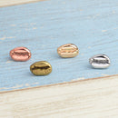 4pcs Button Badge Coffee Bean Design Brooch Collar Lapel Ornaments Jewelry