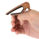 Wood Grain Guitar Capo Quick Change Acoustic Guitar Accessories Trigger Capo Kw