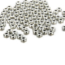 100X Stainless Steel Round Loose beads for Jewelry bracelet making DIY Findings