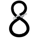 59Inch Velvet Rope Crowd Control Stanchion Post Queue Line Barrier Black