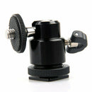 1/4 '' Smart Head Bracket Hot Contact Slide  For Camera Tripod Black