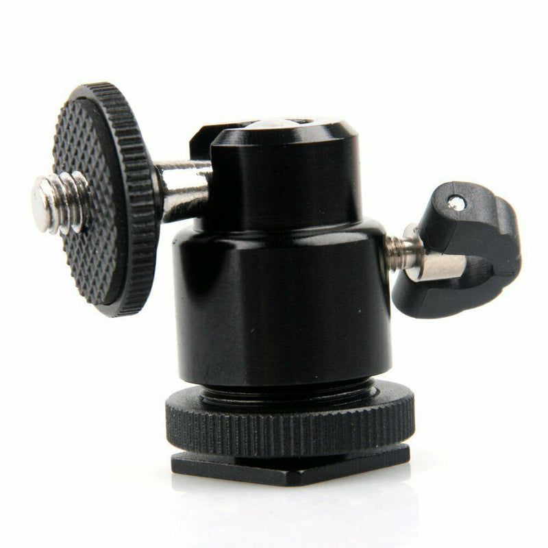 1/4 '' Smart Head Bracket Hot Contact Slide  For Camera Tripod Black