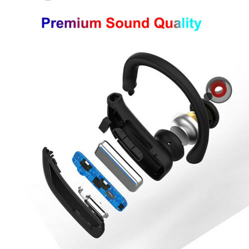 Wireless Headset 5.0 Wireless Earphones Earbuds Headphones Stereo Ear Hook bs