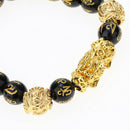 3 Pieces Black Obsidian Pi Xiu Bracelet for Women Men Elastic 10mm 12mm