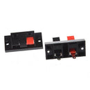 2 Pcs Red Black Spring Loaded Speaker Terminal Plate U4J5