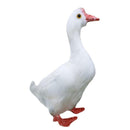 Artificial Feather Bird Stand White Goose Birds Home Garden Christmas Decor