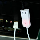 External USB2.0 Virtual 7.1 Channel Audio Sound Card White Converter Adapter New