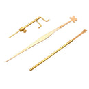 4/4 3/4 Violin Repairing Installing Sound Post Gauge+Retriever Clip+Setter DIY