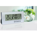 Desktop Table Alarm Clock Digital LED Display Temperature Meter Moniter