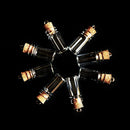 Wholesale 10 small glass vials with cork tops 1ml tiny bottles Little empty jars