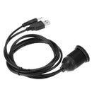 2M Motor Car Panel Extension Cable USB 2.0 3.5mm M / F Extension Cable 6.6FT