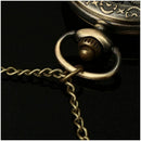 Retro Steampunk pocket watch quartz chain watch watches pendant necklace gi L5J3