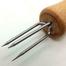 4 pcs Stainless Steel Corn On The Cob Skewers BBQ Prongs Holder Sweetcorn F P8D6