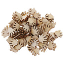 100 Pieces MDF Wood WOODEN Hand Shapes 18mm cut wood cutouts crafts blank