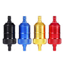 Universal 8 MM Black Petrol Gas Fuel Filter Cleaner Car Motorcycle Quad JS BX