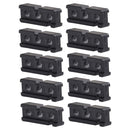 10 Pieces Rectangle Nylon Plastic Awnings Tent Guy Line Tighteners Camping