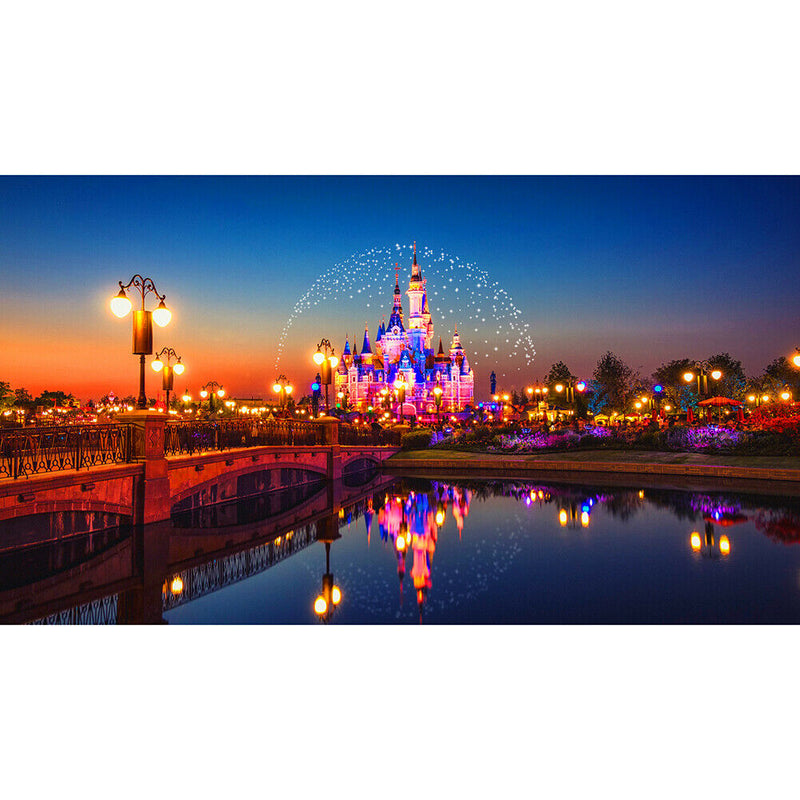 Paper Puzzles 1000pcs Night Scene Assemble for Adults Kids Jigsaw Toys Gift