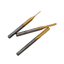 10Pcs 0.8-3.175Mm Pcb Drill Bits 1/8 Inch Cnc End Mill Engraving Cutter Set