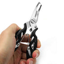 Black Stainless Steel Fishing Pliers Scissor Line Cutter Hook Remove Tackle New