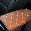 Universal Car Armrest Pad Cover Auto Center Console Box Pu Leather CushionS Ew