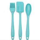 3pcs Silicone Spatula Spoon Brush Set Cooking Utensil Tool Kit Heat Resistant ME