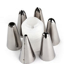 6pcs Icing Piping Nozzle Cake Decorating Sugarcraft Pastry Tips Tool Set JR
