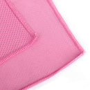 Pink Reuseable Sports Ice Cold Cool Cooling Towel Cycling Jogging Golf Gym
