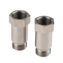 2 Pieces Stainless Steel M18*1.5mm O2 Oxygen Sensor Bung Extension Adapter