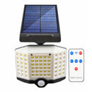 Solar Induction Wall Lamp PIR Motion Sensor Outdoor Street Light (66LED RC)