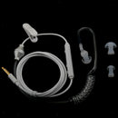 3.5mm In-Ear Air Tube Anti-radiation Earphone Microphone Headphone White