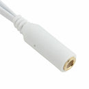 3.5mm AUX Audio Mic Splitter Cable Earphone Headphone Adapter Female to 2 Male